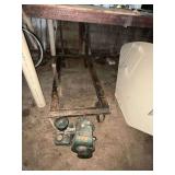 Steel roller platform, gas powered motor, etc.