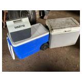 Coleman wheeled cooler, Lunchmate, Coleman plug-in cooler with cord for car