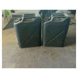 (2) 5-gallon metal Jerry cans.