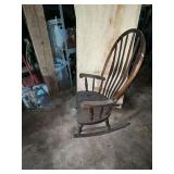 Wooden rocking chair