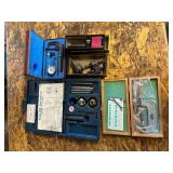 NSK digital 3" micrometer, Central dial indicator with mounts