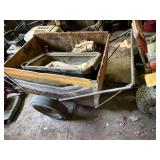 Homemade yard cart, has tongue for pulling