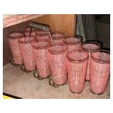 11 pink retro glasses with wire holder