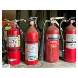 4 fire extinguishers