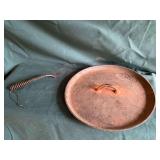 Griswold No. 10 lid, possibly repaired