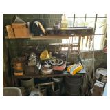 Metal step stool, parts organizers, braces, metal cans, oil suction gun
