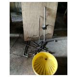 Barrel funnel, lug wrenches, part of a bumper jack