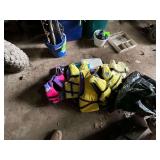 Body Glove youth and child life jackets, boat cushions, etc.