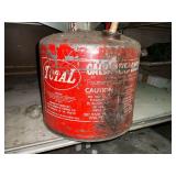 5 gallon metal gas can.