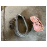Metal implement seat