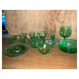 Green Depression Glass