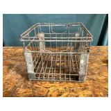 Schroeder Milk Co. metal milk crate