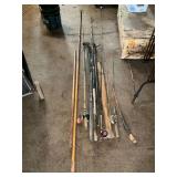 Fish/frog gigs, fishing poles, fish grabber, fly rod, etc.