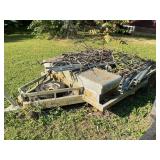 Single axle flatbed trailer, 10