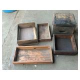 Vintage wood boxes