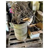Copper tubing, copper wire, electrical wire on pallet