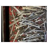 Assortment of wrenches, box end, combination, open end