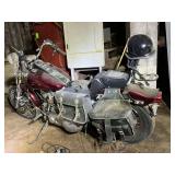 1985 Soft Tail Harley Davidson motorcycle, shows 25401 miles, VIN: 1HD1BHL11FY011695