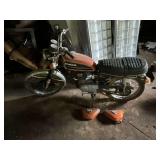 1974 Honda CB125S motorcycle, shows 6046 miles, VIN: CB125S1111748