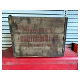 Quality Dairy Co. wood milk box