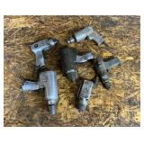 Assortment of air tools, impact guns