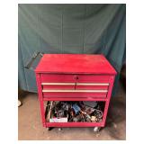 Clarke Deluxe Mechanics Cart with contents