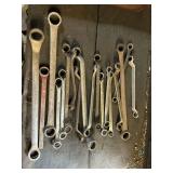 Assorted box end wrenches