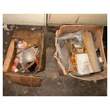 2 boxes of assorted car parts