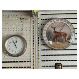 Deer thermometer and battery operated clock