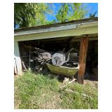 Wards SeaKing boat, lumber cultivator parts