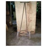 Vintage 2-wheel metal cart
