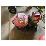 3 Shop Vacs wet/dry vacuums