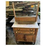 Vintage wash stand, 30" W x 16" D x 53" T