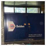 NAPA Belden cabinet with keys and contents, 23" W x 15" T x 14" D