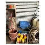 Hedge trimmers, sprayers, tomato stakes