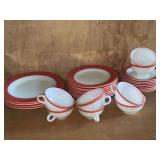 PYREX dishes, 4 dinner plates, 8 salad plates