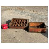 Wooden Pepsi crates, up to 20" x 18"