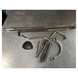 Snap-On and Blue Point punches, 1/2" breaker bar, pry bar, etc.