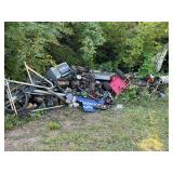 LARGE scrap iron pile