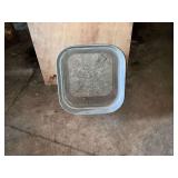 Square galvanized tub