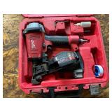 Milwaukee coil nailer, Cat. 7120-21 in case, air powered