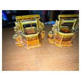 Pair of McCoy Wishing Well planters