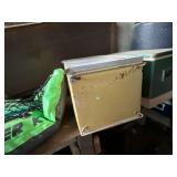 Pair of vintage metal Coleman coolers, rough condition