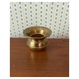 Brass spittoon