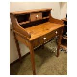 Single drawer desk, two-piece