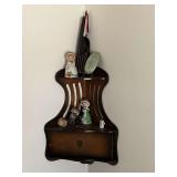 Corner shelf and contents