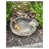 Concrete squirrel bowl