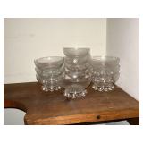 Set of 11 Candlewick dessert bowls