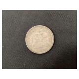 1861 seated quarter, Civil War, fine