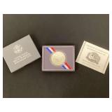 United States Mount Rushmore Anniversary silver coin